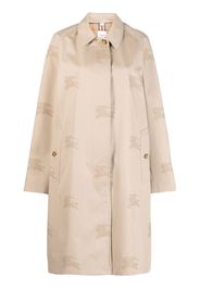 Burberry all-over-embroidered coat - Toni neutri