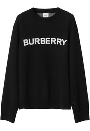 Burberry intarsia-knit logo jumper - Nero