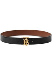 Burberry reversible monogram-buckle leather belt - Nero