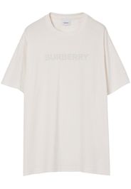 Burberry Logo Print Cotton Jersey T-shirt - Bianco