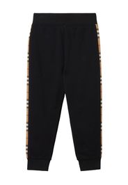 Burberry Kids Vintage Check stripe track pants - Nero