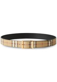 Burberry logo-engraved reversible belt - Nero