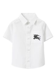 Burberry Kids Equestrian Knight-motif shirt - WHITE