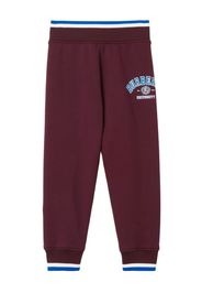 Burberry Kids logo-print jogging pants - Deep Maroon