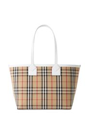 Burberry Borsa tote con motivo Vintage Check - Marrone