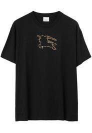 Burberry Equestrian Knight-print T-shirt - Nero