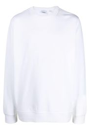 Burberry flocked-logo cotton sweatshirt - Bianco