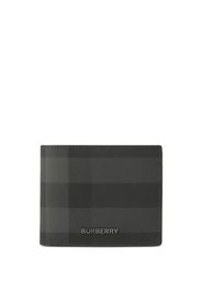 Burberry Check Slim Bifold Wallet - Nero