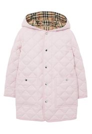 Burberry Kids Cappotto trapuntato con cappuccio - Rosa