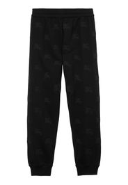 Burberry Pantaloni sportivi con ricamo - Nero