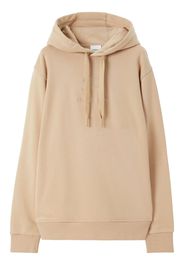 Burberry EKD-embroidery cotton hoodie - Toni neutri