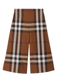 Burberry Kids Vintage Check-pattern cotton trousers - Marrone