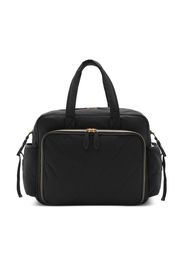 Burberry Kids quilted zipped changing bag - Nero