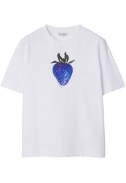 Burberry Strawberry-print cotton T-shirt - Bianco