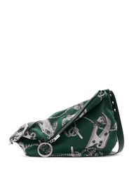 Burberry Borsa a spalla Knight con stampa - Verde