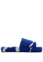Burberry Snug cotton-towelling slippers - Blu
