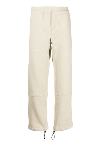 Buscemi panelled cotton track pants - Marrone