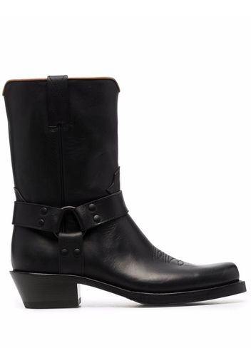 Buttero Elba mid-calf cowboy boots - Nero