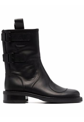Buttero Elba leather mid-calf boots - Nero