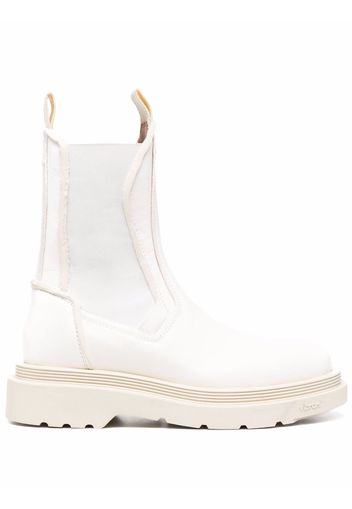 Buttero panelled leather Chelsea boots - Bianco