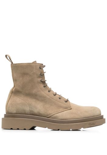 Buttero lace-up suede boots - Grigio