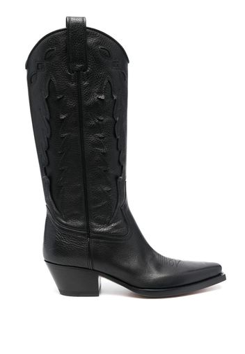 Buttero cowboy leather boots - Nero