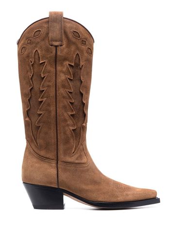 Buttero knee-length cowboy boots - Marrone