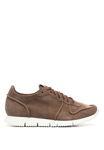 Buttero logo-patch leather sneakers - Marrone