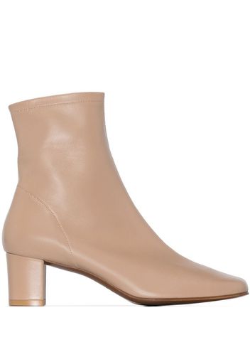 Neutral Sofia 60 Leather Ankle Boots