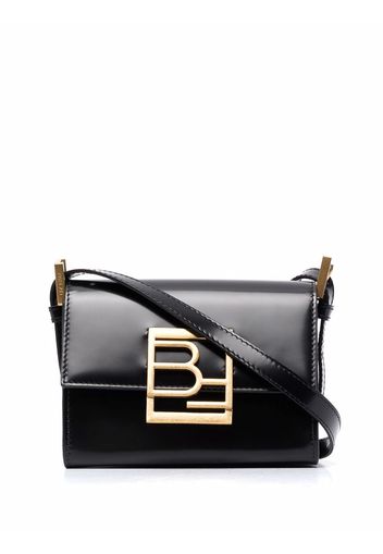 BY FAR Fran logo-plaque tote bag - Nero