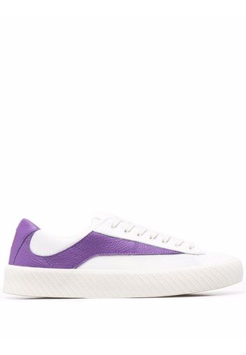 BY FAR panelled lace-up sneakers - Bianco