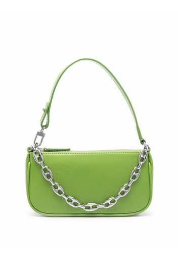 BY FAR mini Rachel leather shoulder bag - Verde