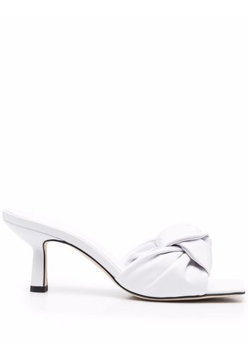 BY FAR Lami knot-strap sandals - Bianco