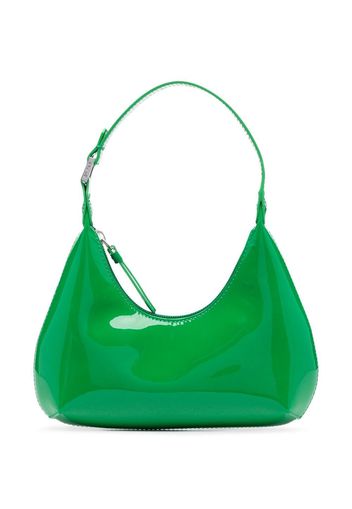 BY FAR patent-leather small shoulder bag - Verde