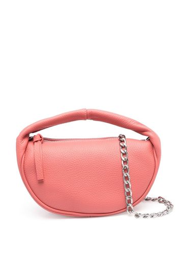 BY FAR textured-leather tote bag - Rosa