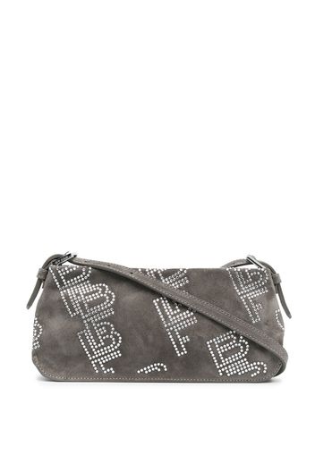 BY FAR Rachel stud-logo tote bag - Grigio