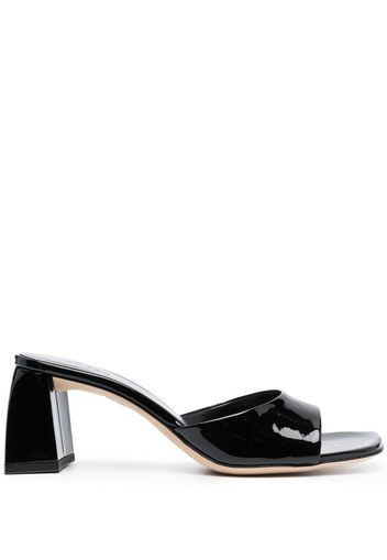 BY FAR Romy leather mules - Nero