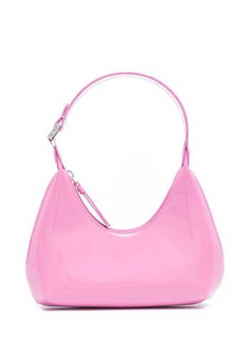 BY FAR Baby Amber patent leather shoulder bag - Rosa