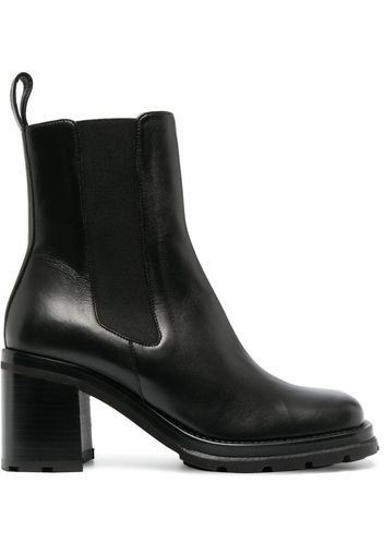 BY FAR ankle-length 80mm leather boots - Nero