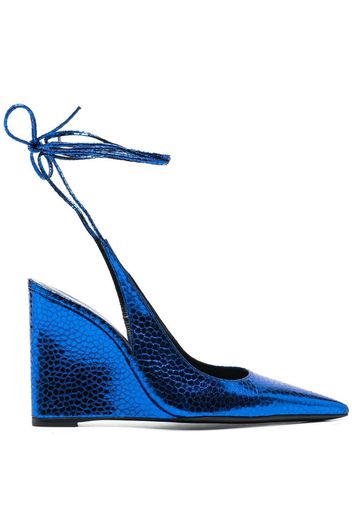 BY FAR 110mm wedge pumps - Blu