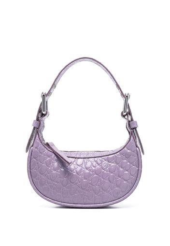 BY FAR mini Soho crocodile-effect shoulder bag - Viola