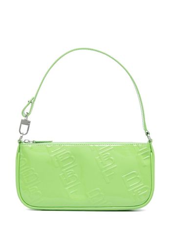 BY FAR Rachel logo-embossed shoulder bag - Verde