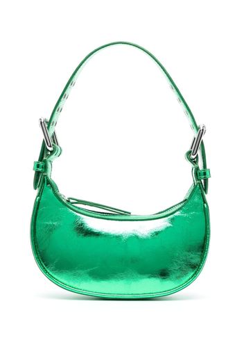 BY FAR Borsa tote con effetto metallizzato - Verde