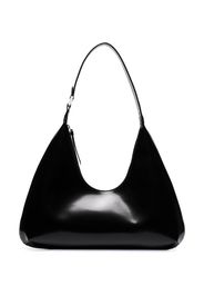 patent leather shoulder bag