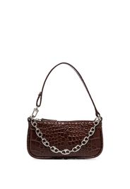 Brown Mini Rachel mock croc leather bag