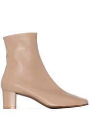 Neutral Sofia 60 Leather Ankle Boots