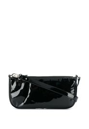 patent leather shoulder bag