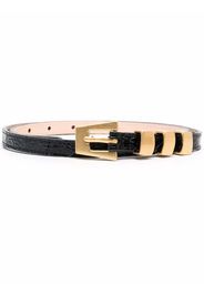 BY FAR buckle-fastening leather belt - Nero