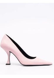 BY FAR pebbled-texture pointed-toe pumps - Rosa