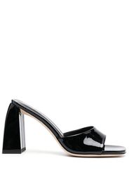 BY FAR 100mm patent-leather mules - Nero